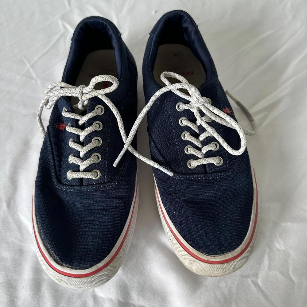 Polo Ralph Lauren Men's Navy Canvas Sneakers - 7.5 - Picture 4 of 7